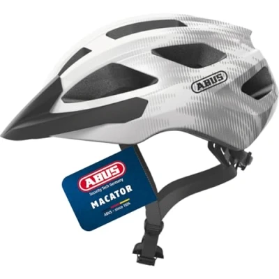 Image of ABUS Macator road bike helmet sporty for beginners also pigtail wearers men and women