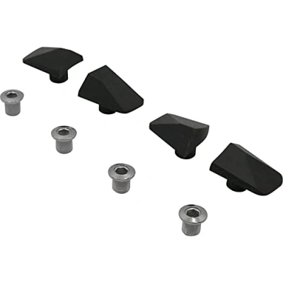 Image of Spécialités TA Shimano 105 R7000 Intergrated Chainring Bolts &amp; Covers, Pack of 4, Black