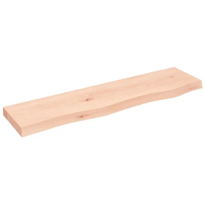 Image of vidaXL Wall Shelf 80x20x4 cm Untreated Solid Wood Oak
