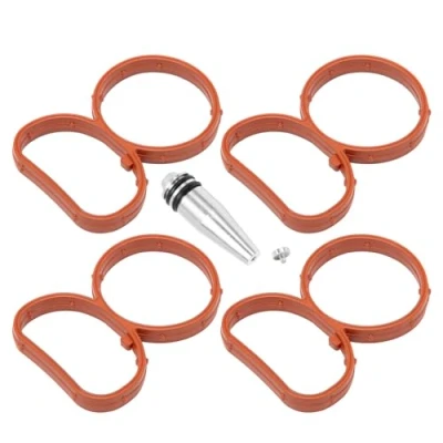 Image of N47 Intake Swirl Flap Delete Kit 11618507239, ZEALfix Manifold Removal with Gaskets Compatible B M W E81 E87 E88 E82 E90 E60 11617801438