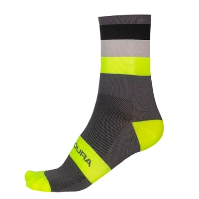 Image of Endura Men&#039;s Bandwidth Socks, Hi Viz Yellow, S M