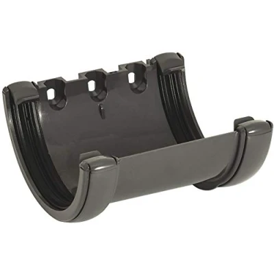 Image of FloPlast RU1A Anthracite Half Round Union Bracket 112mm