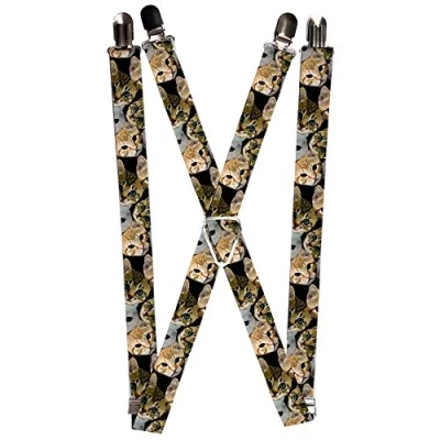 Image of Buckle Down Men&#039;s Suspender Kittens, One Size