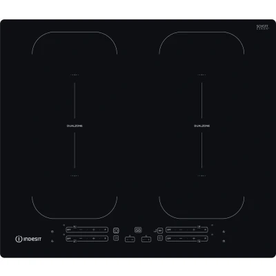 Image of Indesit IB 88B60 NE Black Built in 59 cm Zone induction hob 4 zone(s)