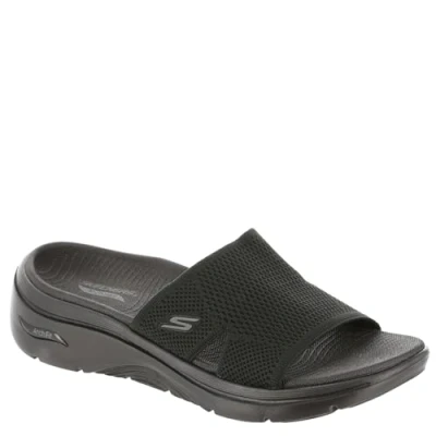 Image of Skechers GO WALK ARCH FIT 2.0 Slippers black, Women&#039;s, Size: 3, Black shoes