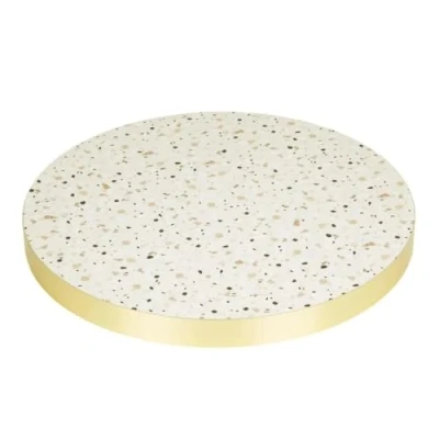 Image of Bolero Terrazzo Style Round Table Top 600mm