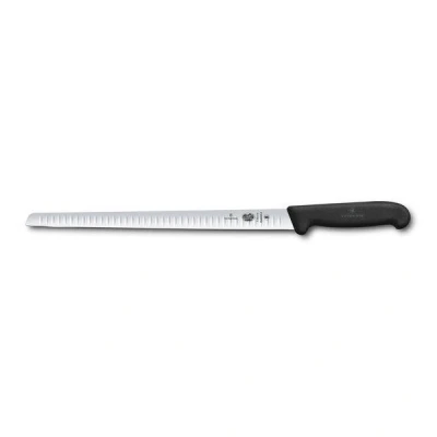 Image of Victorinox Fibrox 30cm Salmon Knife Flexible Fluted Blade (5462330)