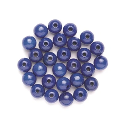 Image of Glorex 6 1656 006 Pearl 14 Piece, Wood, blue, 11 cm x 8.6 1.5