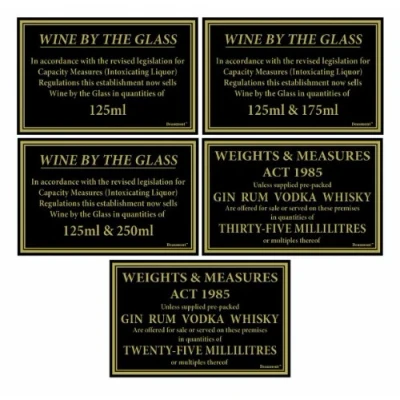 Image of 170x110mm 25ml Whisky, Gin, Vodka, Rum