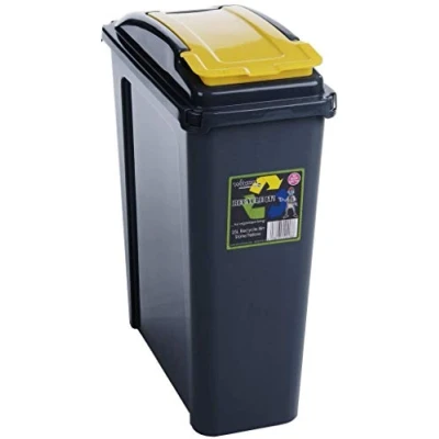 Image of Wham Recycling Bin 25Ltr Yellow (300138)
