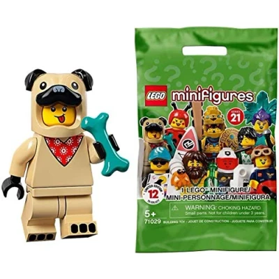 Image of Lego 71029 Collectable Minifigures Series 21 Pug Costume Guy
