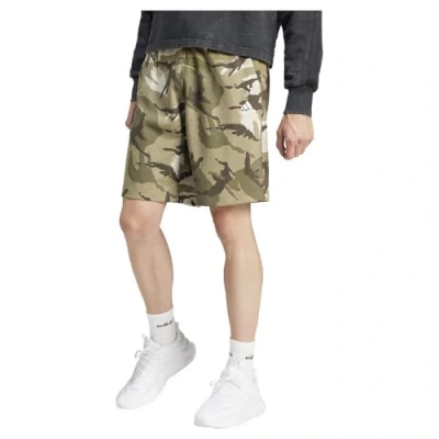 Image of adidas Men&#039;s Seasonal Essentials Camouflage Shorts, Olive strata, L