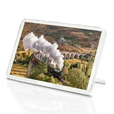 Image of 1 x Fridge Magnet Jacobite Steam Engine Classic Glenfinnan Viaduct Fun Gift #16235