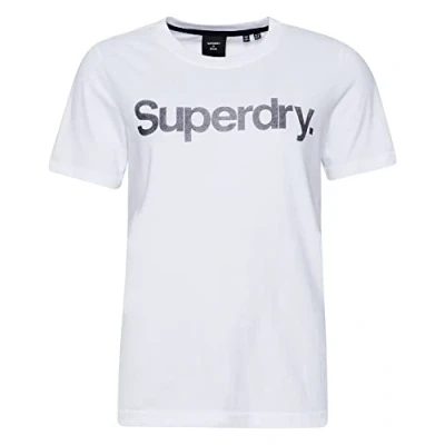 Image of Superdry Women&#039;s CL TEE T Shirt, Brilliant White, M