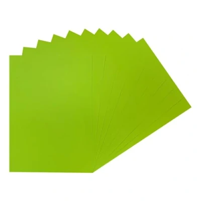 Image of Pack of 100 A4 Fluorescent Green Coloured Paper 75gsm Sheets