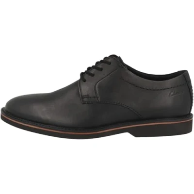 Image of Clarks Atticus LACE Laceups, Men&#039;s, Size: 8, Black Leather
