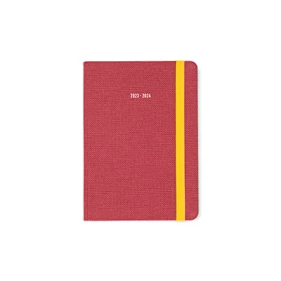 Image of Letts Raw A6 week to view 2023/2024 academic diary berry