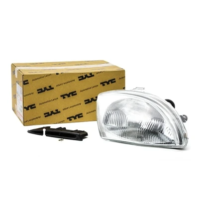 Image of 46511342, 46511343 Headlights TYC 20 5735 08 2 right H4 for hand traffic without electric motor, with accessories FIAT: Seicento / 600 Hatchback