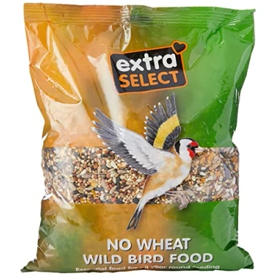 Image of Extra Select No Wheat Wild Bird Food: Free Seed for All Seasons, mixed Feed 1kg