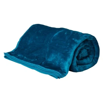 Image of Rohi Luxury Fleece Throw Blanket Double Super Soft Warm &amp; Fluffy Teal Throws for Sofa Bed Couch 150x200cm