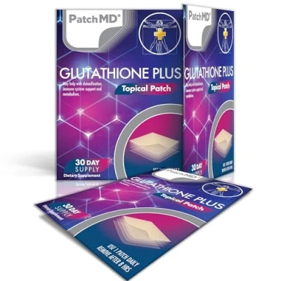 Image of PatchMD Glutathione Plus™ 30 Daily Topical Patches. 100% Natural &amp; Vegan. Allergy Filler Free. High Absorption and More bioavailable. Suitable for Sensitive stomachs bariatric.