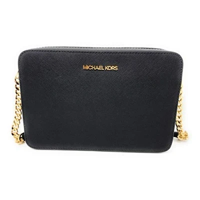 Image of Michael Kors Jet Set Large East West Crossbody Black Saffiano