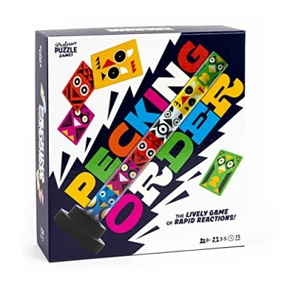 Image of Professor Puzzle Pecking Order Card Game Ages 8+ 3 5 Players,Yellow