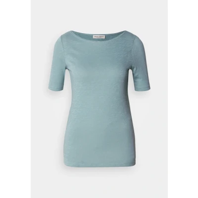 Image of Marc O&#039;Polo Short Sleeve BOAT NECK Basic Tshirt, Women&#039;s, Size: XS, Pure teal