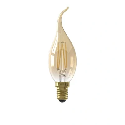 Image of 3.5 W LED Golden Dimmable Filament Flame Tip Candle Lamp 200 Lumens E14/SES 2100k Extra Warm White