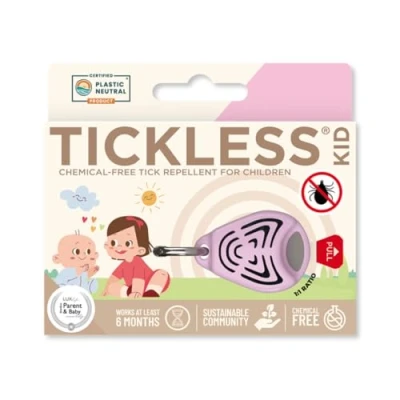 Image of Tickless Baby Chemical Free ultrasonic Natural tick Repellent for Children Pink