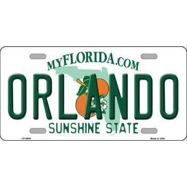 Image of DOGT LP 6006 Orlando Florida Novelty Metal License Plate