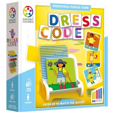 Image of Smart Games DressCode, Puzzle Game with 80 Challenges, 4+ Years