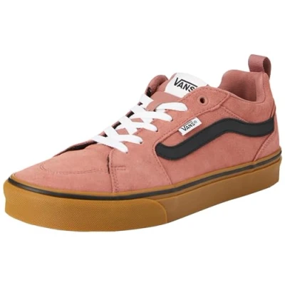 Image of Vans Men&#039;s Filmore Sneaker, Suede Washed Port/Gum, 8 UK