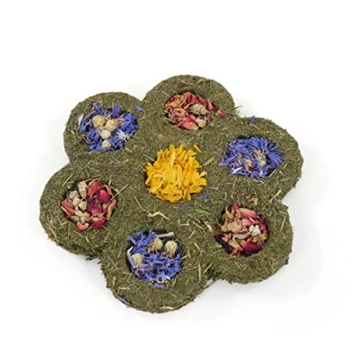 Image of Rosewood Naturals Flower &#039;n&#039; Forage Blossom Gnaw Treat for Small Animals, 1 Count (Pack of 1)