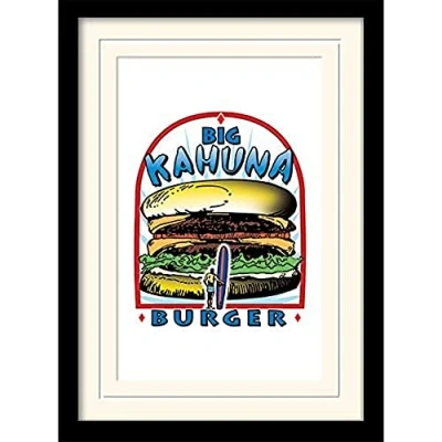 Image of Pulp Fiction MP10970P PL (Big Kahuna Burger) Mounted &amp; Framed Size: 45 cm x 35 2 cms