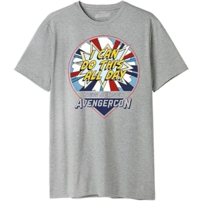 Image of Marvel Men&#039;s Uxmissmts004 T Shirt, Melange Grey, M