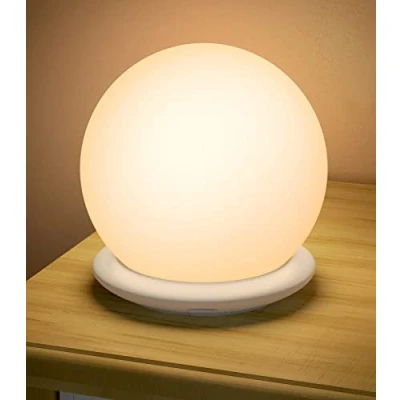 Image of Night Light Kids, LED with Touch Control, Warm Light, 8 RGB Colors, 1 Hour Timer, USB Rechargeable Baby for Dimmable Lamp Bedroom, Nursery, Newborn, Adults