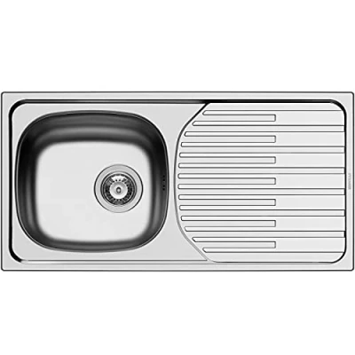 Image of Pyramis ET33 Fork 100145302 Stainless Steel Inset Sink with Linen Texture.