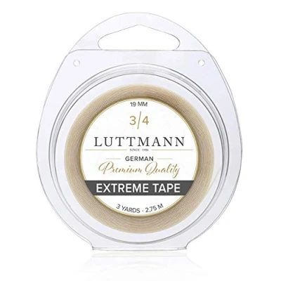 Image of LUTTMANN Extreme Tape 19 mm Premium Quality Hold Adhesive Roll Lace Front Transparent for Hair Systems, Hairpieces, Wigs, Toupets &amp; Extensions