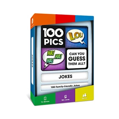 Image of 100 PICS Jokes Travel Game Family Brain Teasers, Pocket Puzzles For Kids And Adults