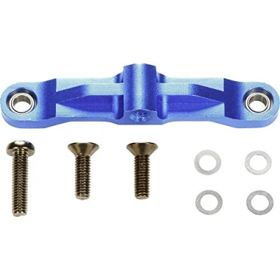 Image of TAMIYA 300054575 54575 Tuning Part TT 02 Aluminium Steering Lever Connector, Blue
