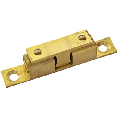 Image of Adjustable Double Ball Catch, 42mm, Polished Brass