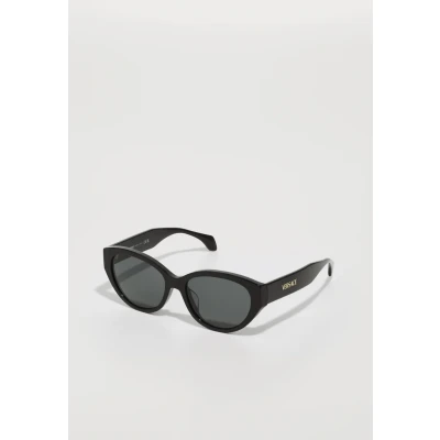 Image of Versace Woman VE4495D GB1/87 Sunglasses Acetate Black Grey Round Normal