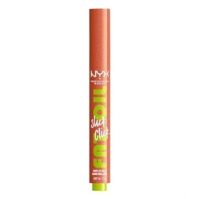 Image of NYX Professional Makeup Lip Balm, A Hint of Colour, Infused with Oils for Long Lasting Hydration, Lightweight &amp; Vegan Formula, Fat Oil Slick Click,Hits Different
