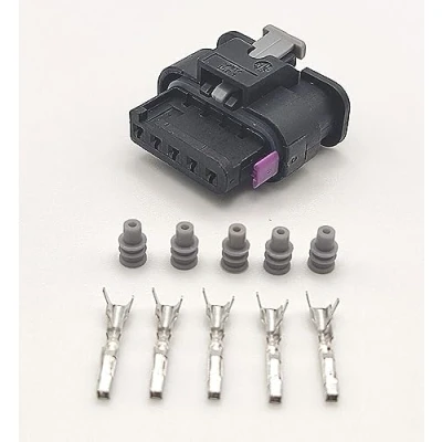 Image of 4F0973705 5 Pin Mass Air Flow Sensor MAF Connector Plug for VW Audi Skoda Seat