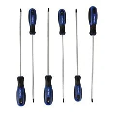 Image of US PRO 6PC Extra Long Star Torx Screwdriver Set 250mm T10 T30 1591