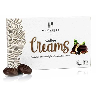 Image of Whitakers Chocolate Dark Coffee Creams 150g 15 Pieces