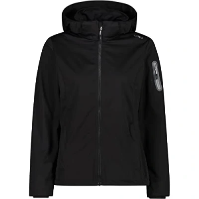 Image of CMP Woman Jacket ZIP HOOD Soft shell jacket, Women&#039;s, Size: 12, Schwarz