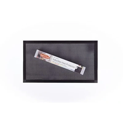 Image of Bake O Glide HOB295 B EDGED Induction Hob Protector Half (2 Ring), Black, 295 x 520mm
