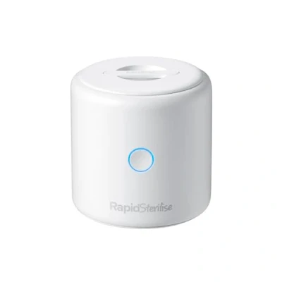 Image of Nuby RapidSterilise Portable UV Steriliser, Made for RapidCool 70 Uses per Charge Auto Shut Off Kills 99.9% of Bacteria